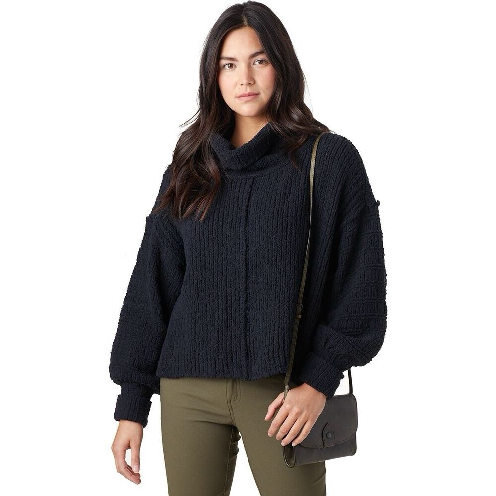 Free People Be Yours Pull Over Sweater In Black Size XS NWT $128R